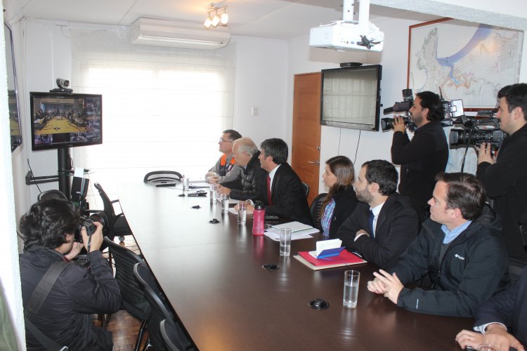MINISTRO DEL INTERIOR REALIZA BALANCE DEL SISTEMA FRONTAL EN LA REGIÓN DE COQUIMBO