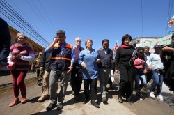 PRESIDENTA DE LA REPÚBLICA RECORRIÓ LA REGIÓN DE COQUIMBO PARA EVALUAR MAGNITUD DE LOS DAÑOS Y DIALOGAR CON DAMNIFICADOS