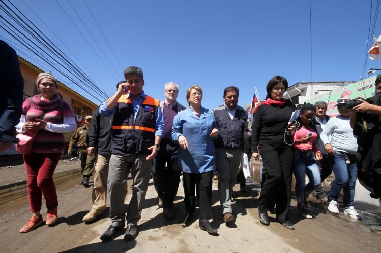 PRESIDENTA DE LA REPÚBLICA RECORRIÓ LA REGIÓN DE COQUIMBO PARA EVALUAR MAGNITUD DE LOS DAÑOS Y DIALOGAR CON DAMNIFICADOS