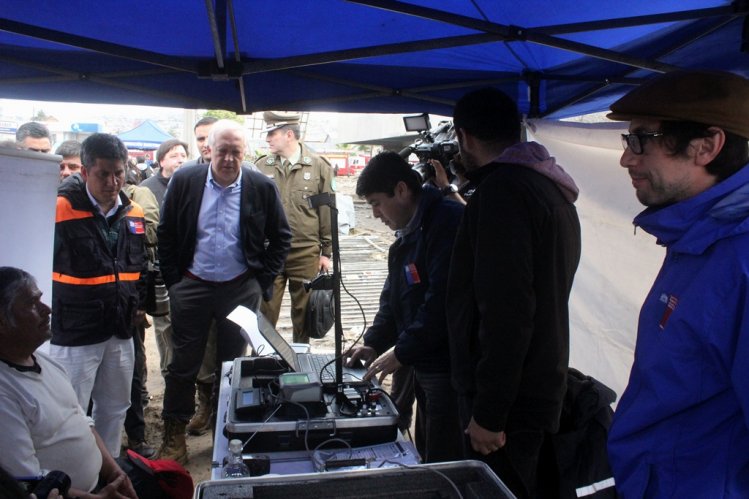MINISTROS SUPERVISAN MEDIDAS DE APOYO POR TERREMOTO Y TSUNAMI EN COQUIMBO