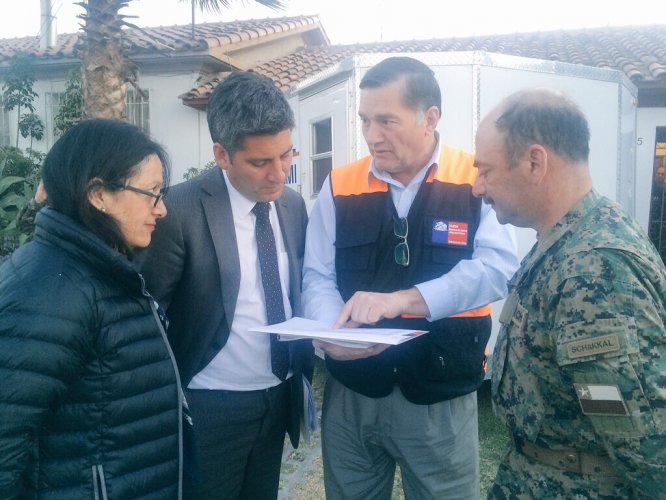 GOBIERNO AGRADECE LABOR DEL EJÉRCITO TRAS TERREMOTO Y TSUNAMI EN LA REGIÓN DE COQUIMBO