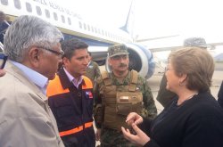GOBIERNO AGRADECE LABOR DEL EJÉRCITO TRAS TERREMOTO Y TSUNAMI EN LA REGIÓN DE COQUIMBO