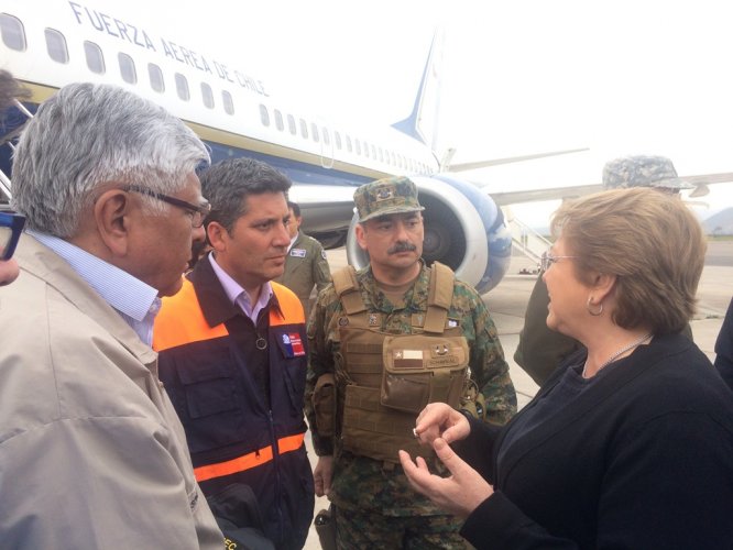 GOBIERNO AGRADECE LABOR DEL EJÉRCITO TRAS TERREMOTO Y TSUNAMI EN LA REGIÓN DE COQUIMBO