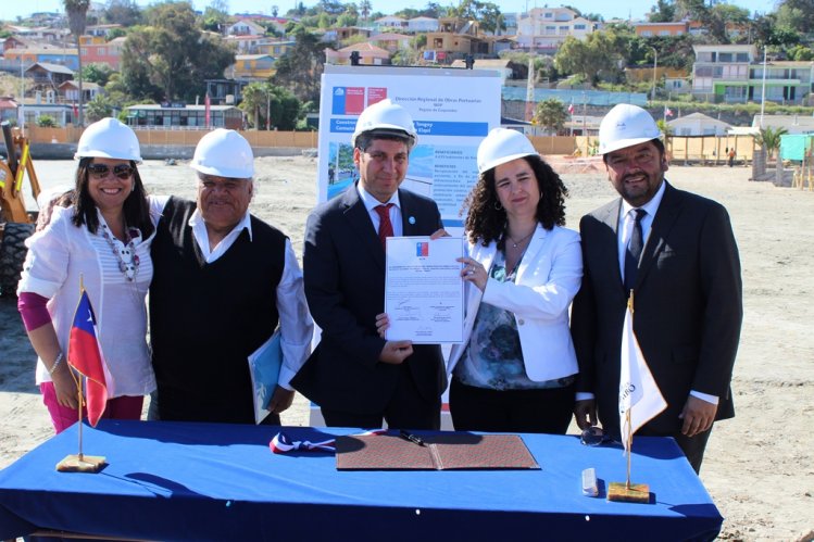 DAN INICIO A LAS OBRAS DE CONSTRUCCIÓN DEL BORDE COSTERO DE TONGOY