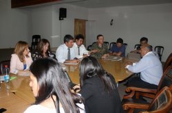 INTENDENTE IBÁÑEZ Y ALCALDES DE MONTE PATRIA Y PUNITAQUI COORDINAN TRABAJO POR TERREMOTO