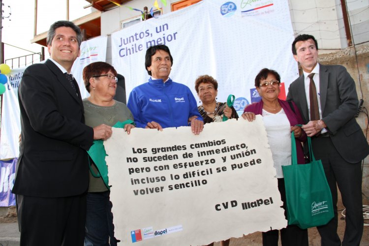 VECINOS DE ILLAPEL INAUGURAN OBRAS DE SEÑALÉTICAS Y SEGURIDAD PARA SU BARRIO