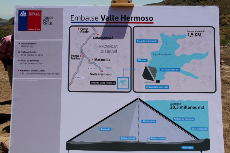 COMIENZA CONSTRUCCIÓN DE EMBALSE VALLE HERMOSO EN COMBARBALÁ
