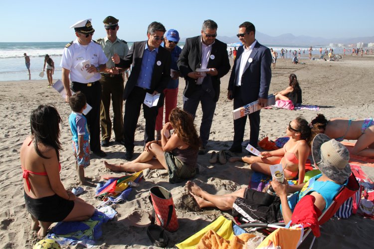 AUTORIDADES DESTACAN SEGURIDAD EN PLAYAS DE LA REGIÓN DE COQUIMBO