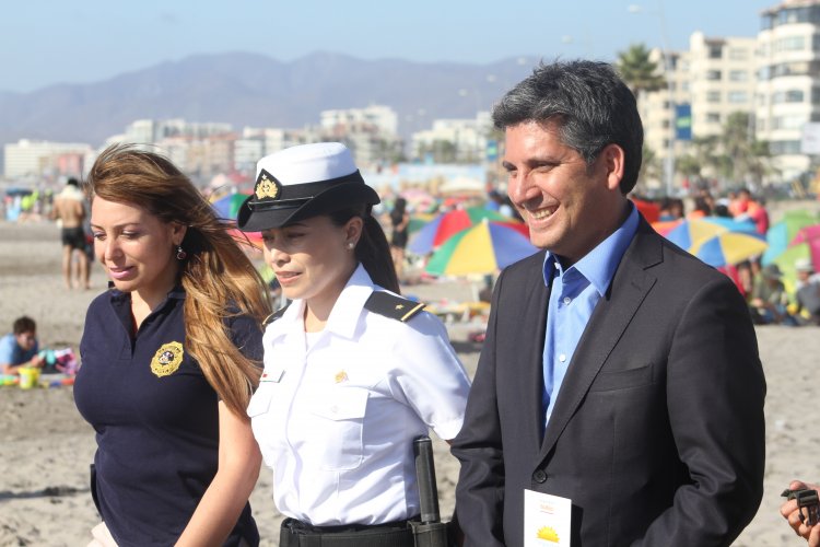 AUTORIDADES DESTACAN SEGURIDAD EN PLAYAS DE LA REGIÓN DE COQUIMBO