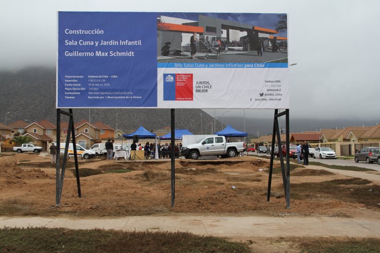 GOBIERNO AVANZA EN LA CONSTRUCCIÓN DE 2 NUEVOS JARDINES INFANTILES EN LA SERENA