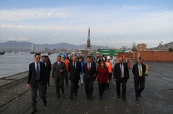 AUTORIDADES CHILENAS Y ARGENTINAS OBSERVAN RECUPERACIÓN DEL PUERTO DE COQUIMBO