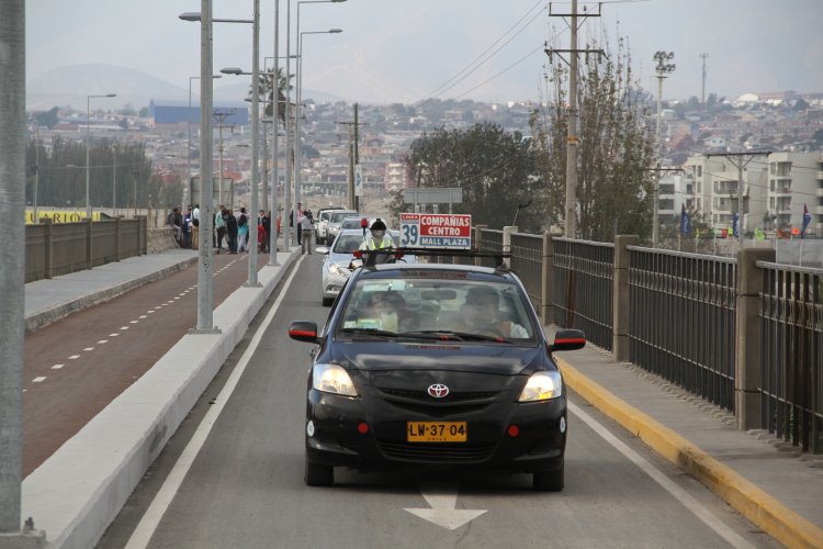 HABILITAN TRÁNSITO DE LOCOMOCIÓN COLECTIVA MENOR EN PUENTE FISCAL DE LA SERENA