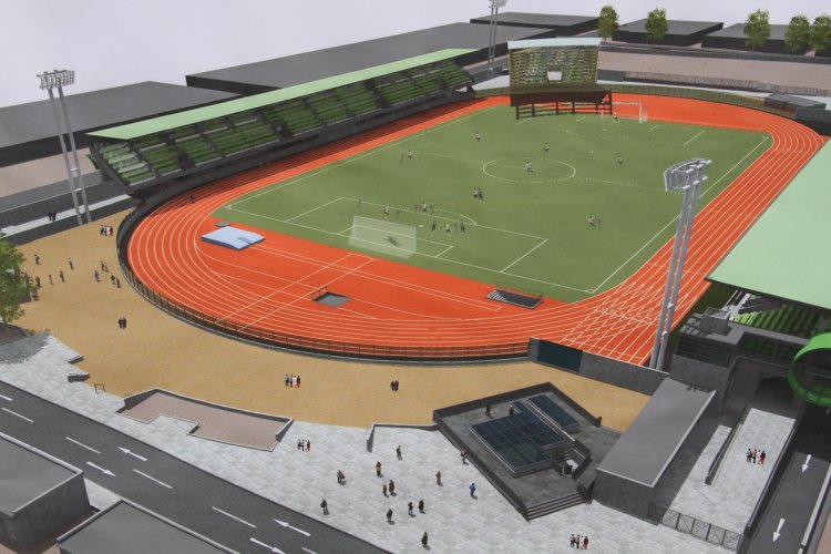 CONSTRUCCIÓN DEL ESTADIO DE OVALLE SUPERA EL 50% DE AVANCE