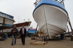PESCADORES DE COQUIMBO CONCUERDAN EN AVANCES Y APOYO DEL GOBIERNO A CASI UN AÑO DEL TSUNAMI