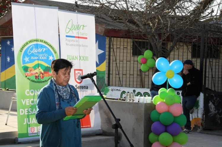 VECINOS DE POBLACIÓN JUAN XXIII RECUPERAN ESPACIO PÚBLICO MEDIANTE PROGRAMA “QUIERO MI BARRIO”