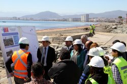 GOBIERNO INICIÓ OBRAS PARA RECUPERAR LA CONECTIVIDAD PEATONAL EN AVENIDA COSTANERA DE COQUIMBO
