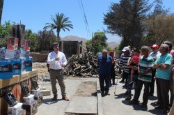 INTENDENTE REALIZA SIGNIFICATIVO APORTE A AFECTADOS POR GRAVE INCENDIO DE VICUÑA