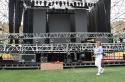 TODO LISTO PARA LA FIESTA DE NAVIDAD DE LA PRESIDENCIA 2016 MÁS GRANDE EN EL ESTADIO DE COQUIMBO