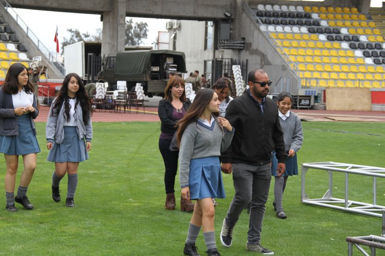 TODO LISTO PARA LA FIESTA DE NAVIDAD DE LA PRESIDENCIA 2016 MÁS GRANDE EN EL ESTADIO DE COQUIMBO
