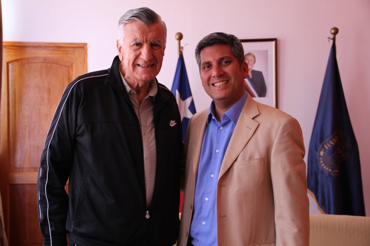 INTENDENTE IBÁÑEZ RECIBE A DIPUTADO ARGENTINO Y EX GOBERNADOR DE SAN JUAN JOSÉ LUIS GIOJA