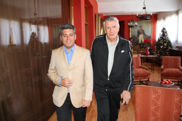 INTENDENTE IBÁÑEZ RECIBE A DIPUTADO ARGENTINO Y EX GOBERNADOR DE SAN JUAN JOSÉ LUIS GIOJA