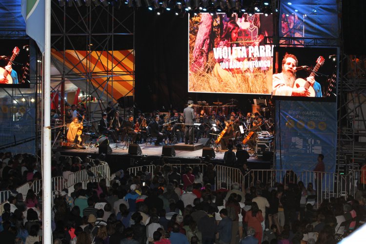 CONCIERTO “VIOLETA PARRA 100 AÑOS SINFÓNICO” DIO INICIO A LOS 15 DÍAS DE PROGRAMACIÓN DEL FESTIVAL ARC 2017