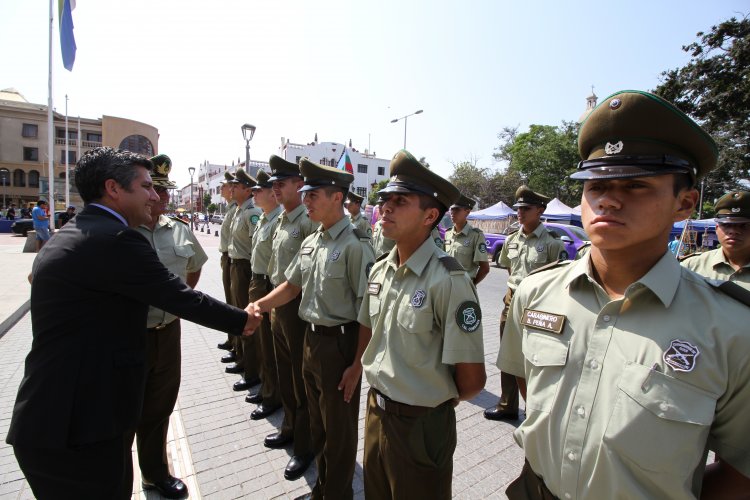 CARABINEROS PRESENTA A LOS NUEVOS FUNCIONARIOS QUE REFORZARÁN EL CONTINGENTE REGIONAL