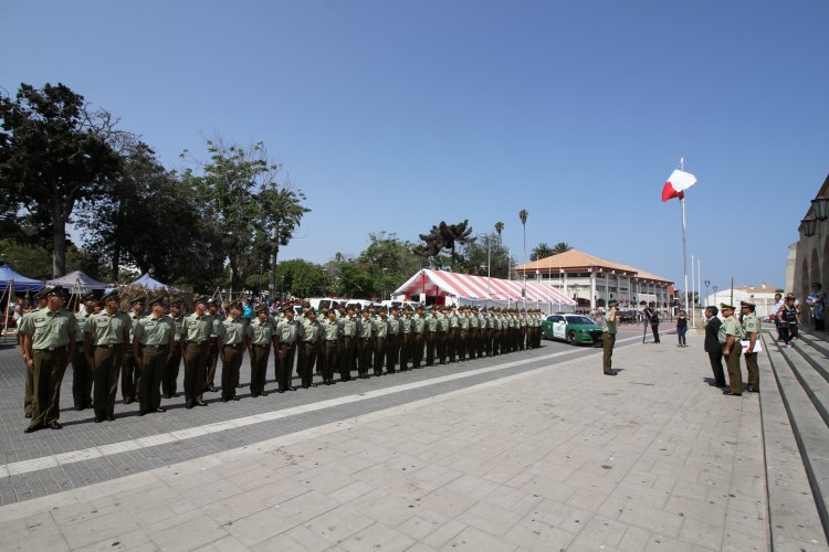CARABINEROS PRESENTA A LOS NUEVOS FUNCIONARIOS QUE REFORZARÁN EL CONTINGENTE REGIONAL