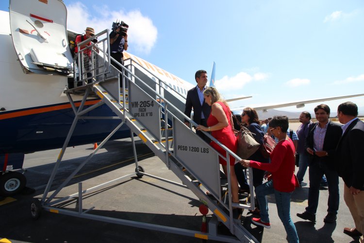 PROYECTAN PUENTE AÉREO PERMANENTE ENTRE COQUIMBO Y SAN JUAN TRAS DESPEGUE DE PRIMER VUELO COMERCIAL