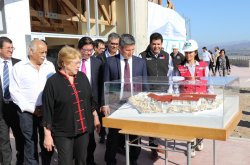 PRESIDENTA BACHELET VISITA OBRAS DE ESTABLECIMIENTO DE LARGA ESTADÍA PARA ADULTOS MAYORES DE LA SERENA