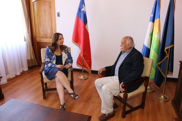 CONSEJO REGIONAL EN PLENO Y MUNICIPIOS ENTRE LOS SALUDOS PROTOCOLARES A LA INTENDENTA LUCÍA PINTO