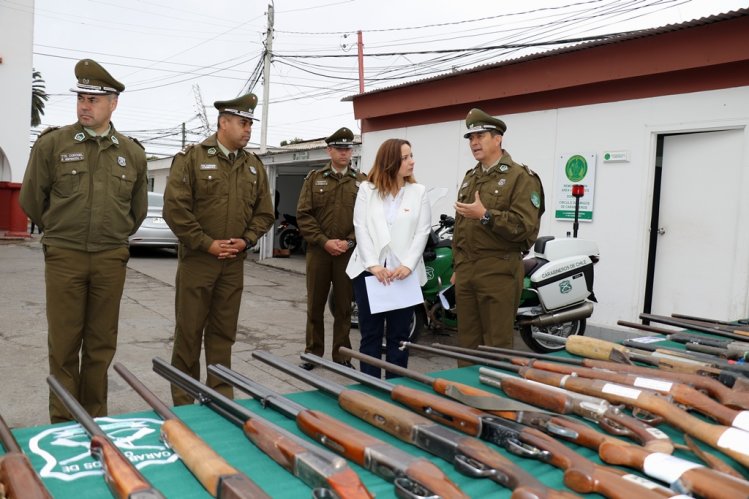 CIEN ARMAS SALIERON DE CIRCULACIÓN EN LA REGIÓN DE COQUIMBO DURANTE LOS ÚLTIMOS 4 MESES