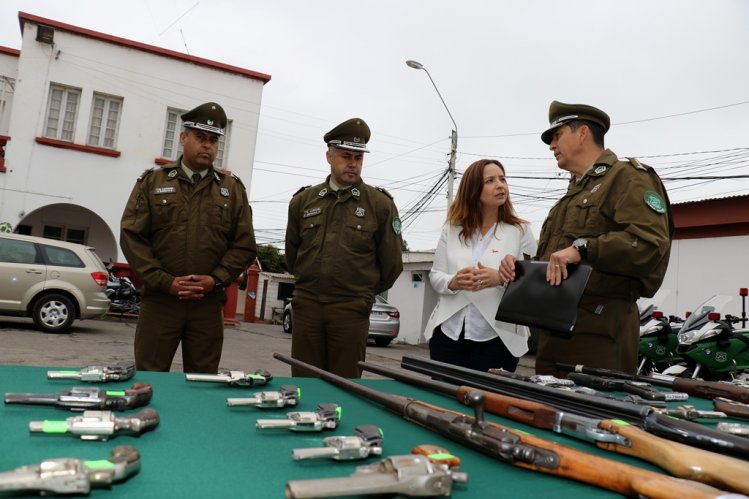 CIEN ARMAS SALIERON DE CIRCULACIÓN EN LA REGIÓN DE COQUIMBO DURANTE LOS ÚLTIMOS 4 MESES