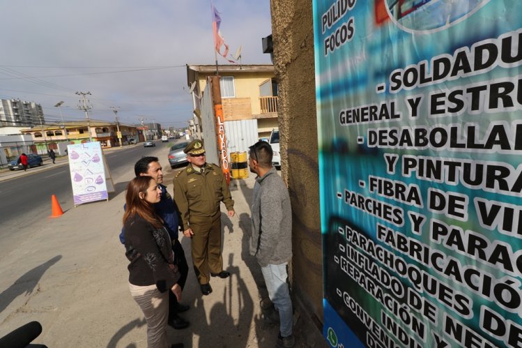 GOBIERNO, CARABINEROS Y POLICÍA DE INVESTIGACIONES REALIZAN POTENTE DESPLIEGUE EN SECTOR DE BAQUEDANO