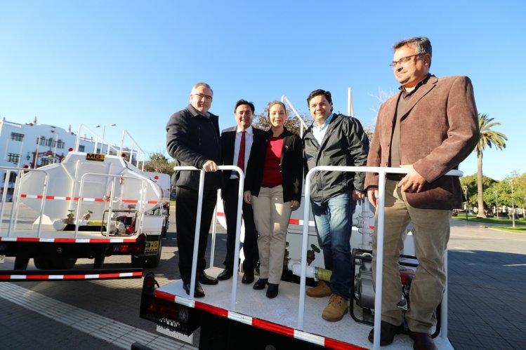 NUEVOS CAMIONES ALJIBE REFORZARÁN ENTREGA DE AGUA POTABLE EN CANELA Y SALAMANCA