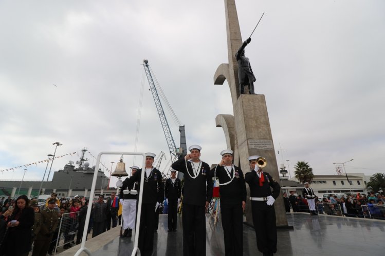 GOBIERNO DESTACA VALORES DEL CAPITÁN ARTURO PRAT EN ANIVERSARIO DE COMBATE NAVAL DE IQUIQUE