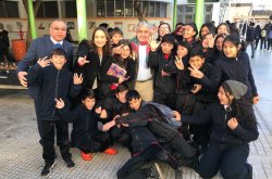 INTENDENTA LUCIA PINTO REMARCA MENSAJE PRESIDENCIAL CON ESTUDIANTES SECUNDARIOS DE OVALLE