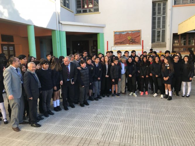 INTENDENTA LUCIA PINTO REMARCA MENSAJE PRESIDENCIAL CON ESTUDIANTES SECUNDARIOS DE OVALLE