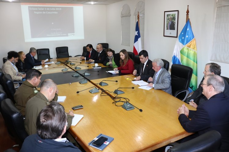 REGIÓN DE COQUIMBO AFINA LAS COORDINACIONES PARA ECLIPSE TOTAL DE SOL DE 2019