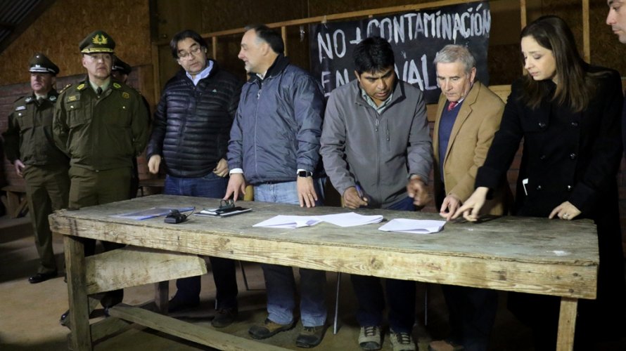 CON LA INTENDENTA COMO GARANTE, COMUNIDADES DE SALAMANCA ESTABLECEN ACUERDO CON MINERA LOS PELAMBRES
