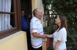 GOBIERNO EVALÚA EN TERRENO EL DAÑO EN VIVIENDAS DE LA POBLACIÓN OSCAR PRAGUER DE LA SERENA TRAS SISMO