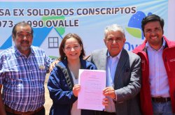 FAMILIAS DE EX SOLDADOS CUENTAN CON TERRENOS PARA LA CONSTRUCCIÓN DE SUS VIVIENDAS