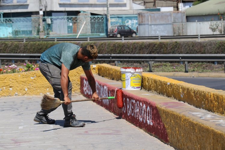 ANUNCIAN REPARACIÓN DE LOS ESPACIOS PÚBLICOS DAÑADOS POR LAS MANIFESTACIONES