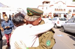 GOBERNADORA KRIST NARANJO ASISTIÓ A MISA EN HOMENAJE A CARABINEROS ASESINADOS