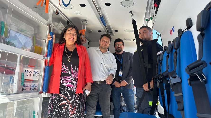 3 nuevas ambulancias llegan al Hospital San Juan de Dios de Combarbalá