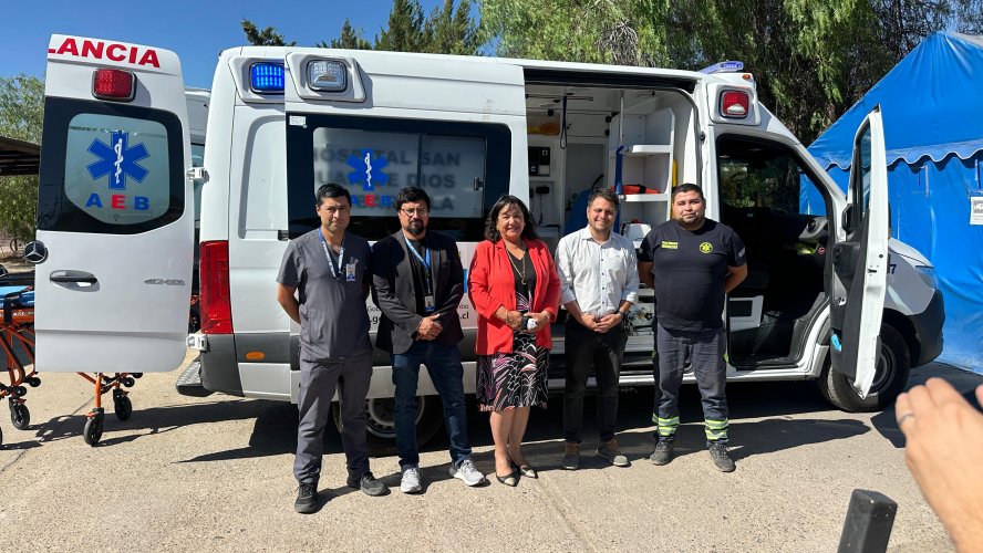 3 nuevas ambulancias llegan al Hospital San Juan de Dios de Combarbalá