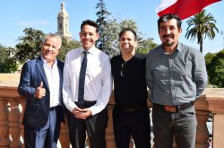 El Gobernador brinda respaldo al circo chileno durante visita de Pastelito y Tachuela Chico