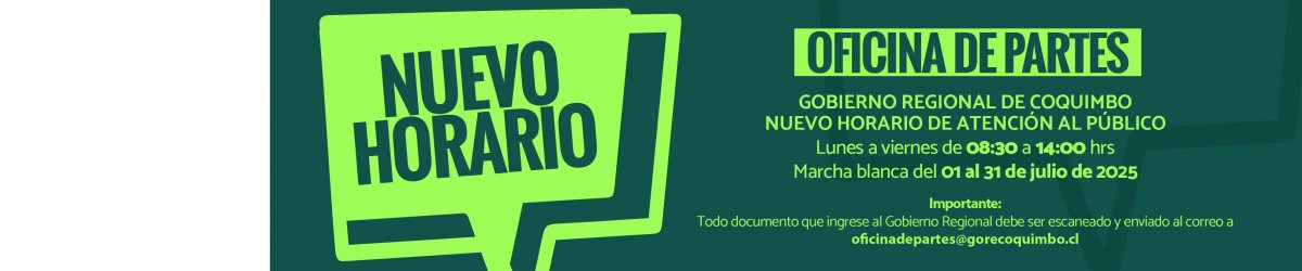 Banner Nuevo Horario Oficina de Partes