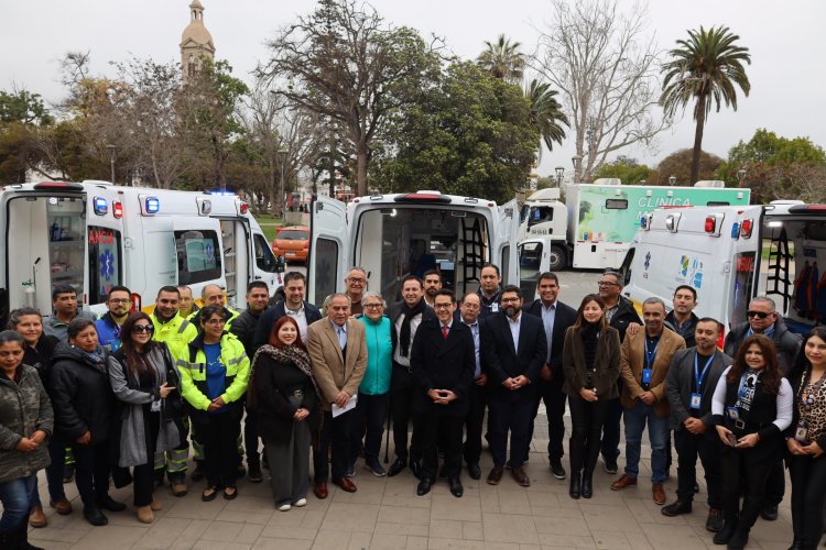 Gobierno Regional entrega nuevas ambulancias para centros de salud de Coquimbo