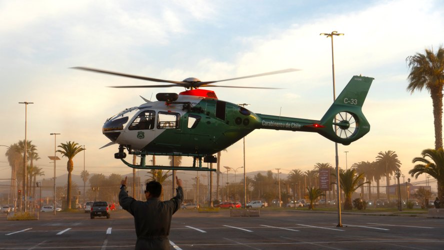 Helicóptero multipropósito de Carabineros inicia su vuelo para reforzar la seguridad de la región